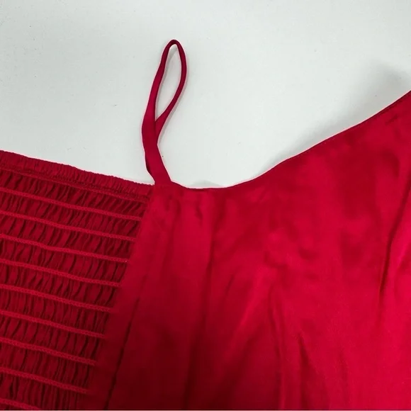 Vintage Nordstrom’s Lingerie Silk bustier Corset Strapless Top With Boning Red - Picture 9 of 9
